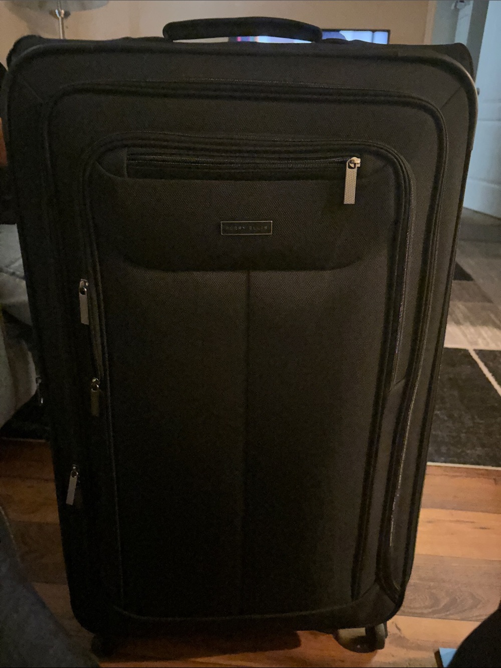 Perry Ellis Black Softside Rolling Luggage
